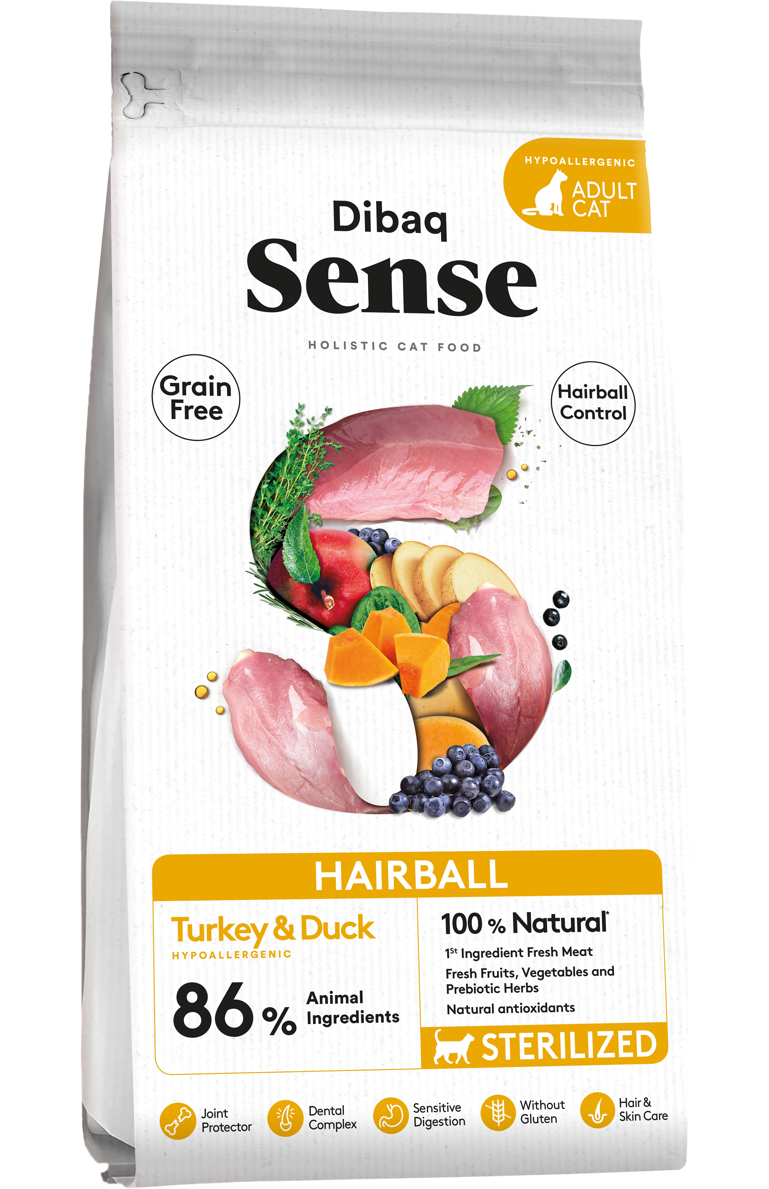 DIBAQ Sense getreidefrei Haarballen 1,5kg