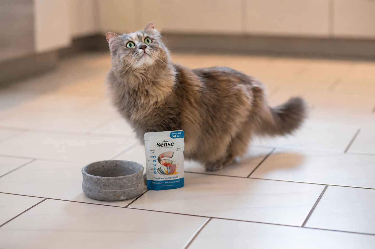 DIBAQ SENSE Katzen Happen in Soße Huhn mit Sardinen 100g