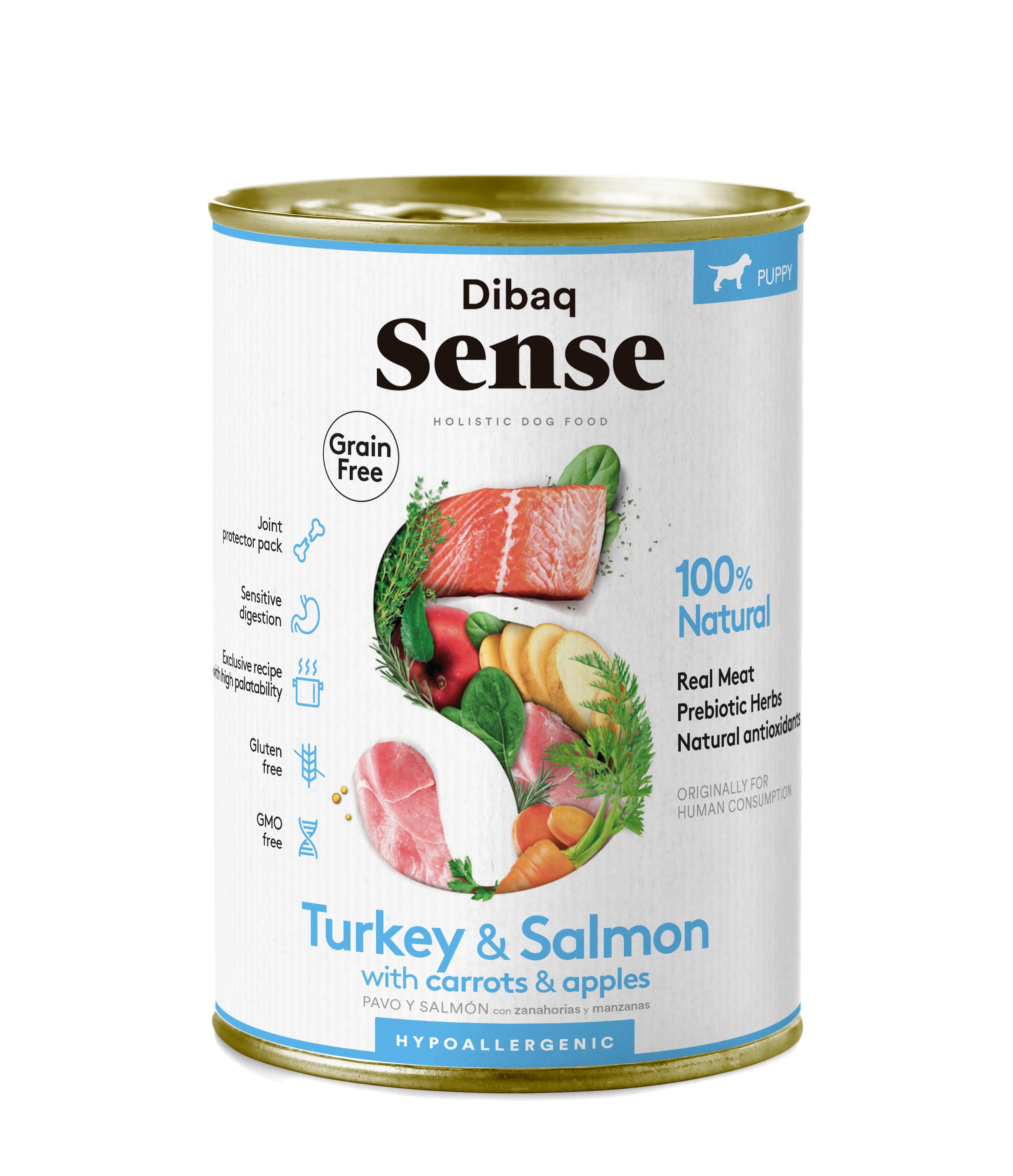 DIBAQ Sense getreidefrei WELPEN Lachs & Truthahn 380g