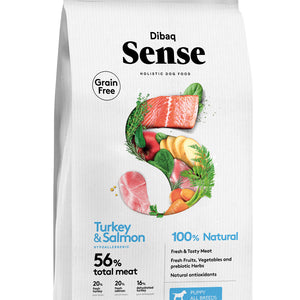 DIBAQ Sense Welpen getreidefrei Lachs & Truthahn 12kg