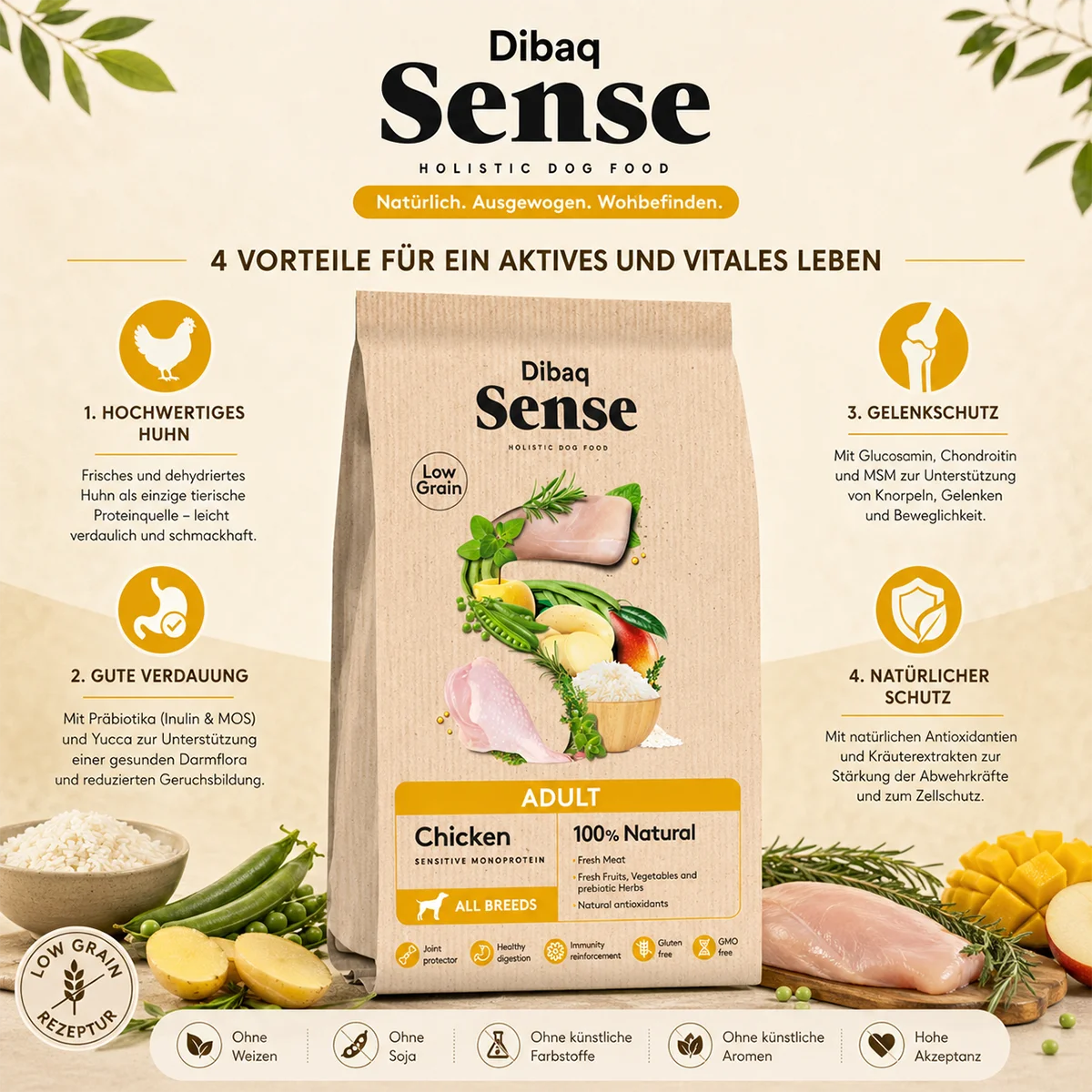 DIBAQ Sense Mini Huhn & Reis 2kg
