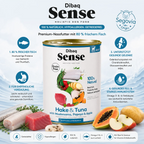 DIBAQ Sense getreidefrei Seehecht & Tuhnfisch 380g