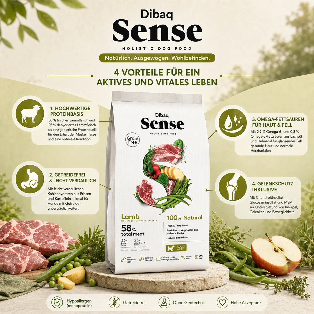 Dibaq Sense Mini Lamm 2kg