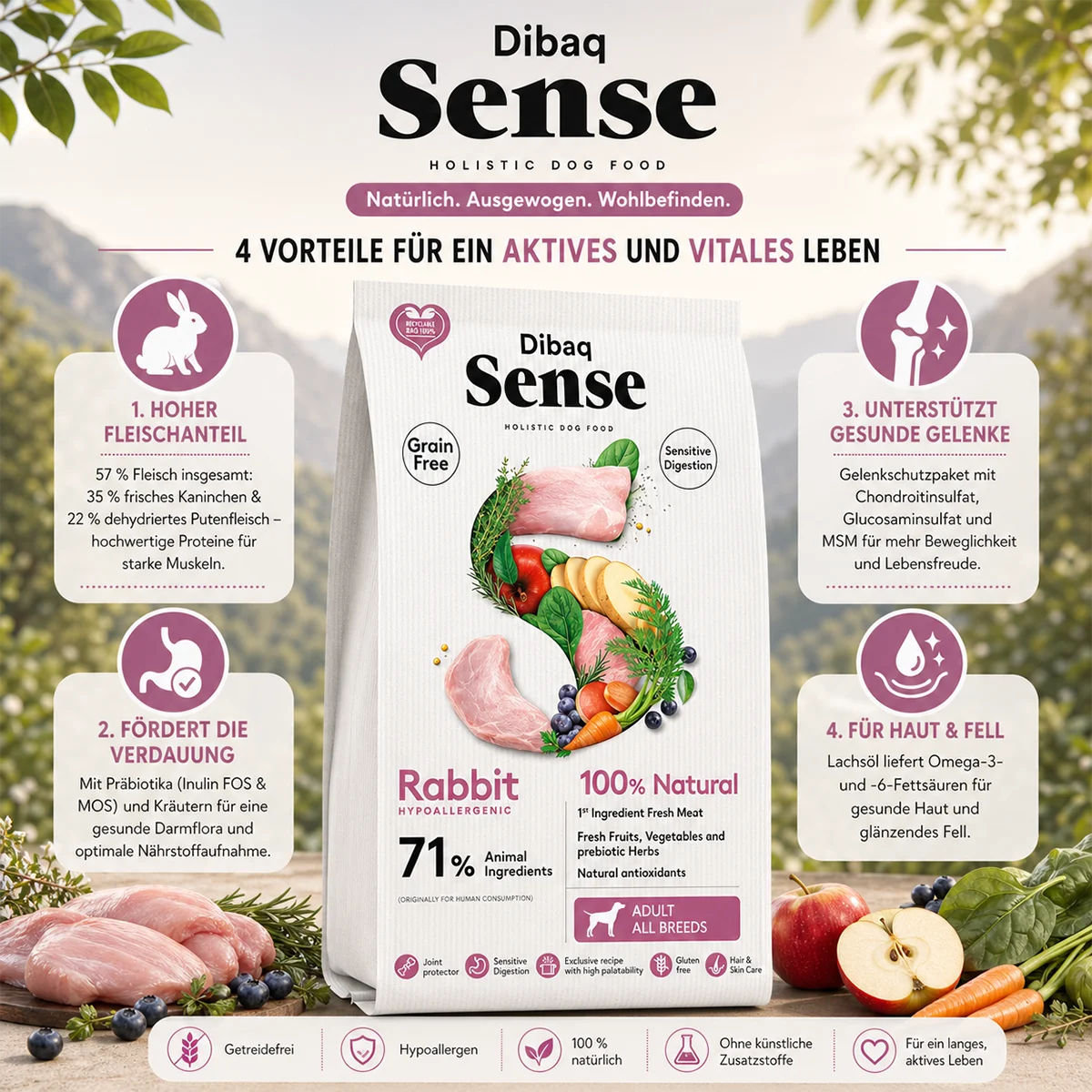 DIBAQ Sense getreidefrei Kaninchen
