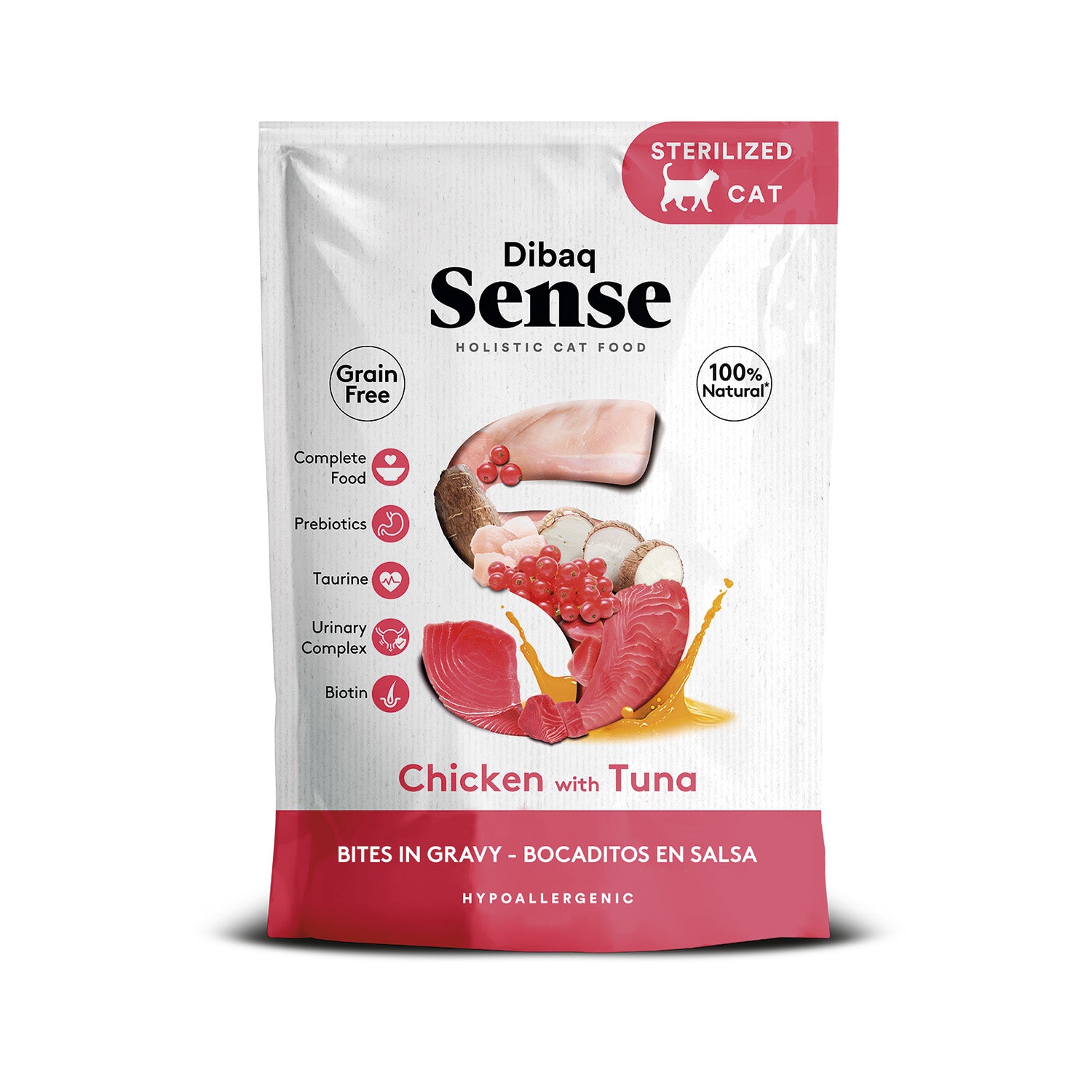 DIBAQ SENSE Katzen Happen in Soße Huhn mit Thunfisch 100g