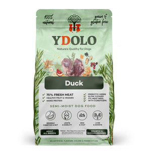 Ydolo Ente halbfeuchtes Hundefutter 10kg Monoprotein