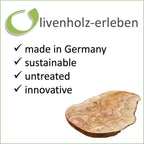 olivenholz-erleben - Futterstation RUSTY 2x 0,9 l Porzellanschale Futter + Wasser