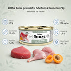 DIBAQ Sense getreidefrei Tuhnfisch & Kaninchen 70g - Nährwerte und Produktfakten auf einen Blick
