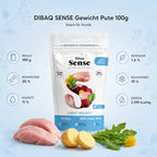 DIBAQ SENSE Gewicht Pute 100g - Nährwerte und Produktfakten auf einen Blick