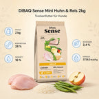 DIBAQ Sense Mini Huhn & Reis 2kg - Nährwerte und Produktfakten auf einen Blick