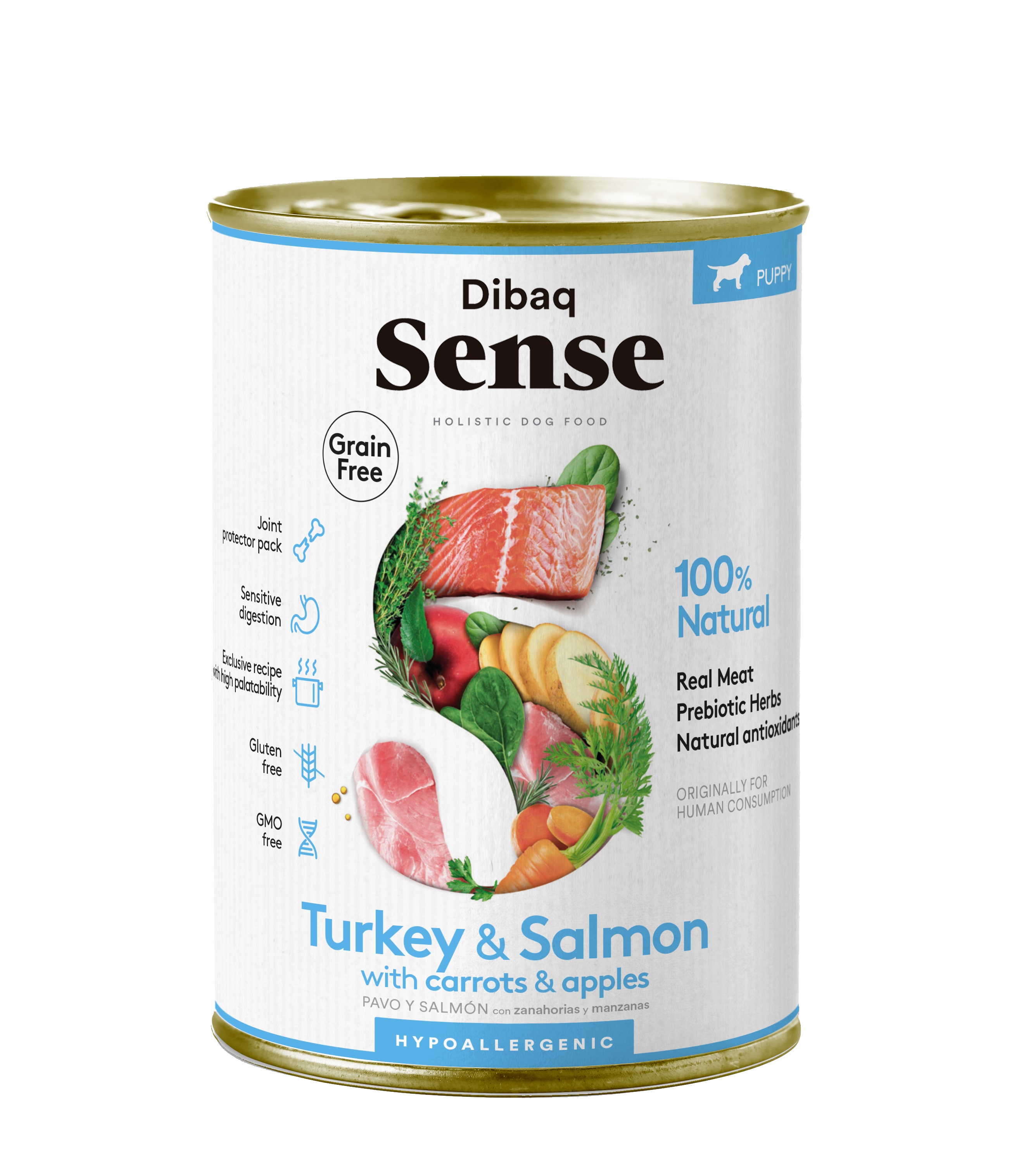 DIBAQ Sense getreidefrei WELPEN Lachs & Truthahn 380g