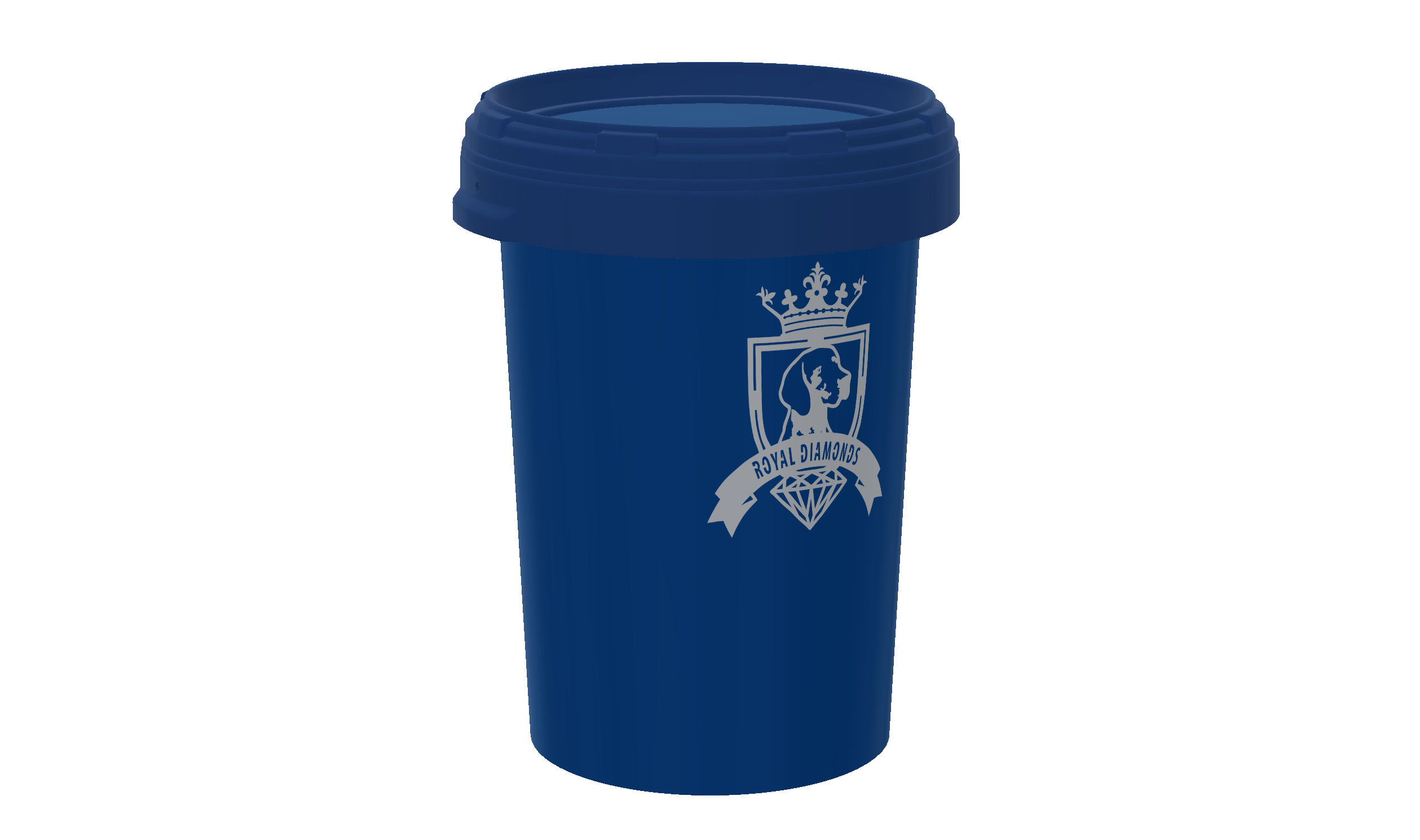 Royal Diamonds Futtertonne rund mit Schraubdeckel